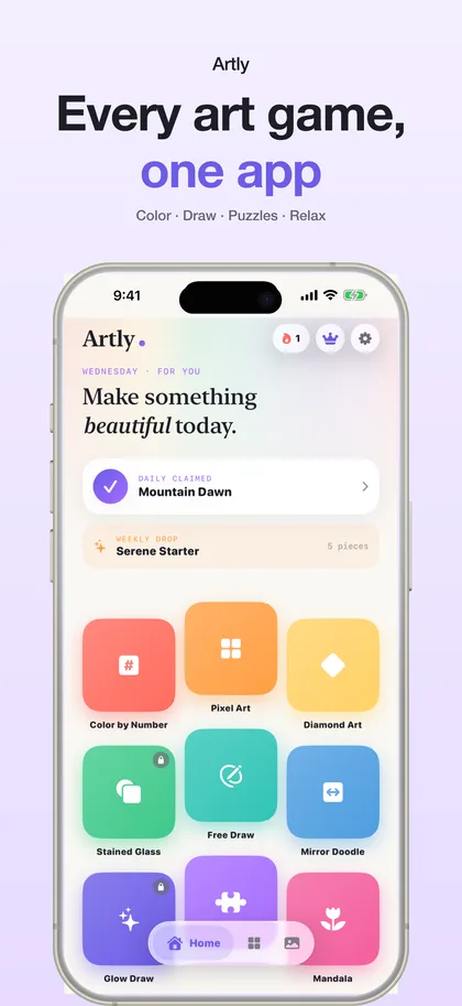 Artly — Color by Number & Art Games screenshot 1