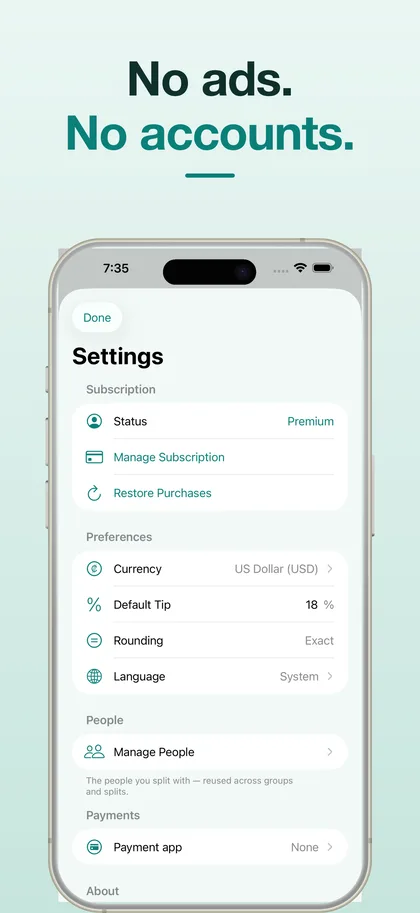 Bill Splitter — Divide Restaurant Check & Tab screenshot 5
