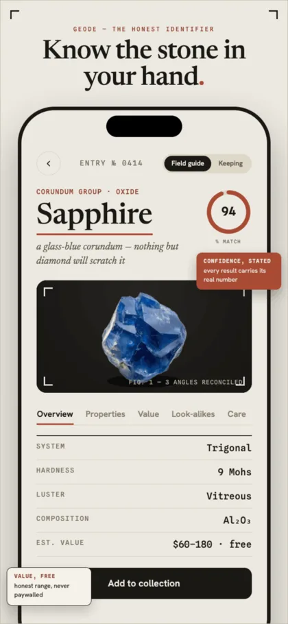 Geode — Crystal & Mineral Scanner screenshot 1