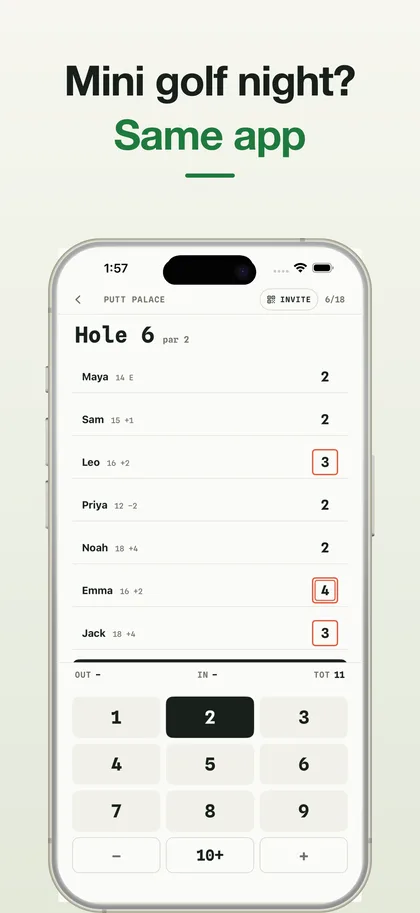 Par — Simple Score Keeper & Stats screenshot 2