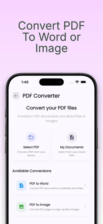 PDF Converter — Scan, Edit, Sign & Merge screenshot 2