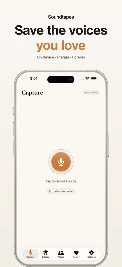 Soundtapes — Record Family Voices Forever screenshot 1