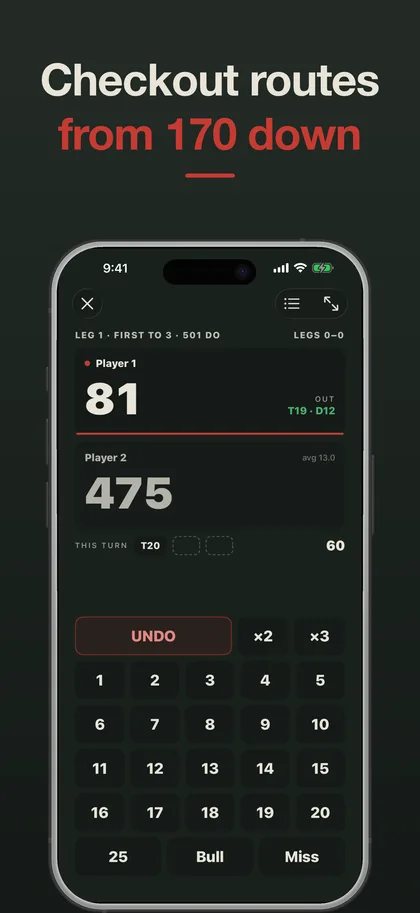 Ton80 — Dart Counter & Scorekeeper screenshot 3
