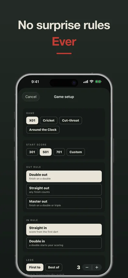 Ton80 — Dart Counter & Scorekeeper screenshot 4