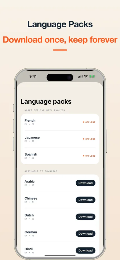 Wander — Translate with no internet screenshot 3